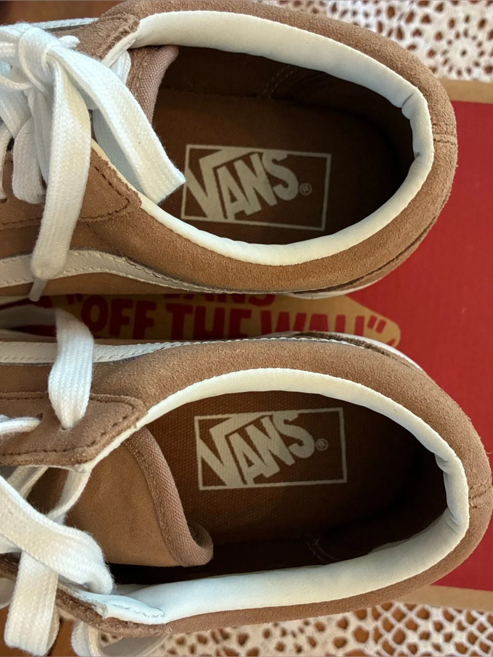 New Vans Old Skool Stackform Sneakers - Brown and White - Picture 9 of 12